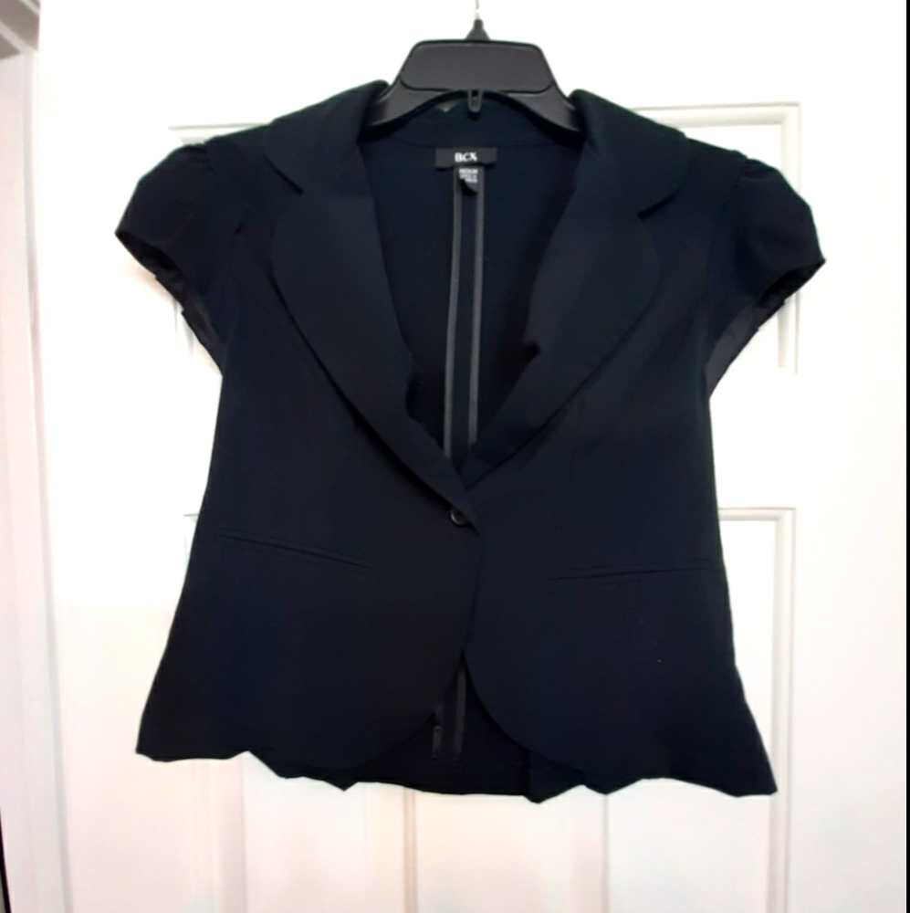 BCX Short Sleeve Black Blazer